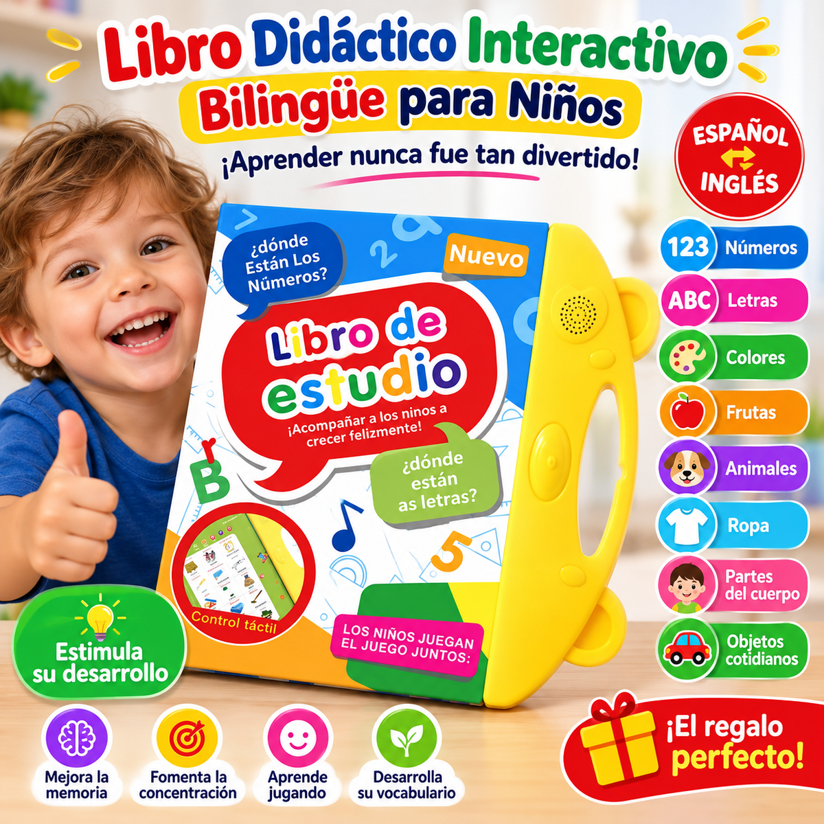 LIBRO DIDÁCTICO INTERACTIVO BILINGÜE PARA NIÑOS